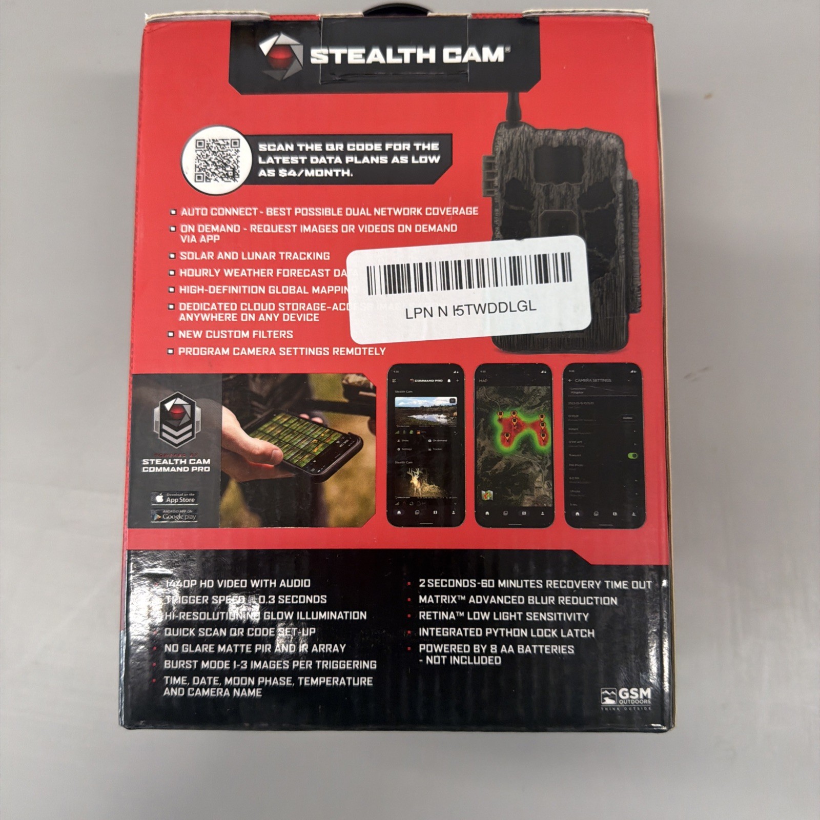 Stealth Cam DECEPTOR MAX 80ft 40MP Cellular Trail Camera STC-DCPTRX-W | 6975