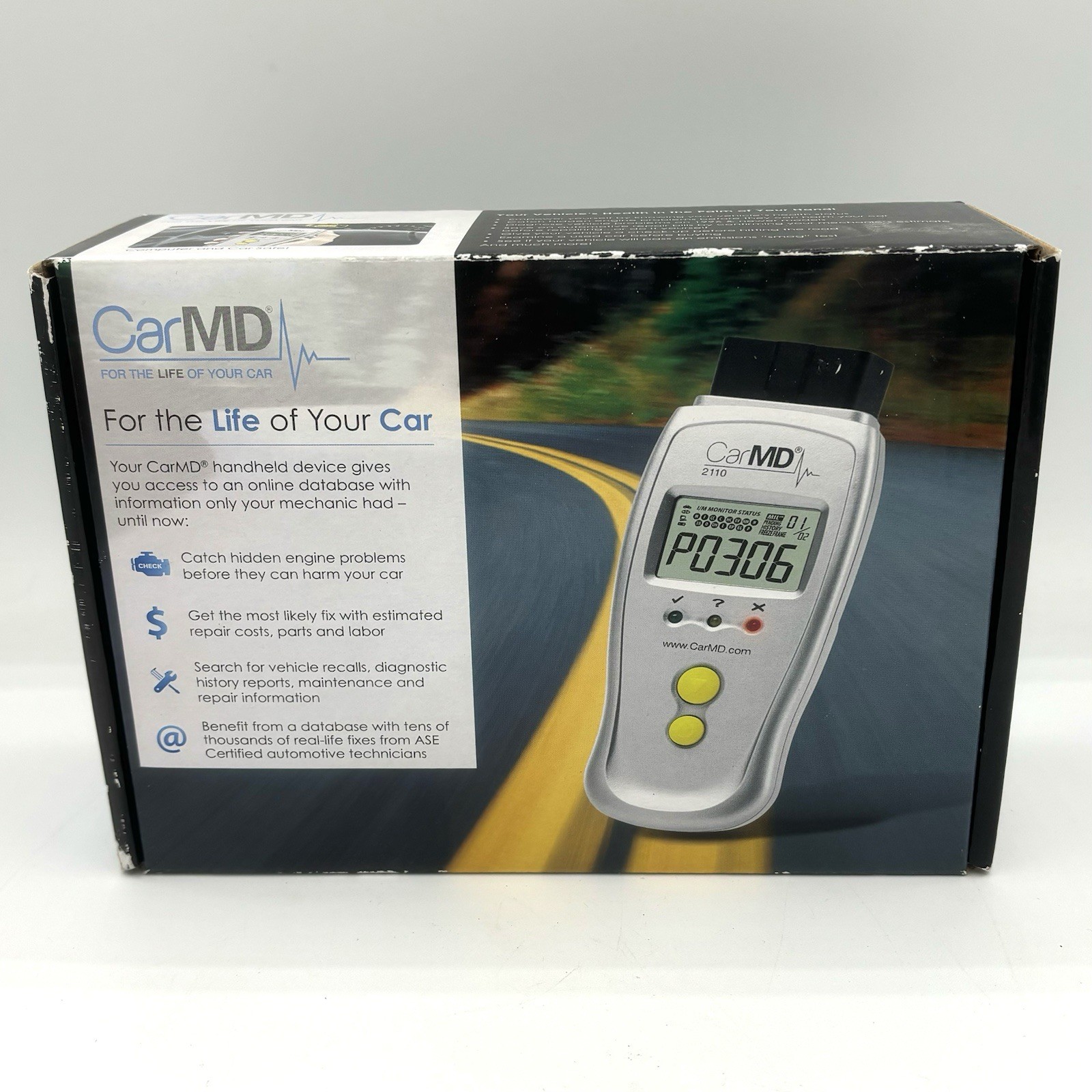 Car MD 2110 Vehicle Health System OBD2 Automotive Code Reader - New, Open Box