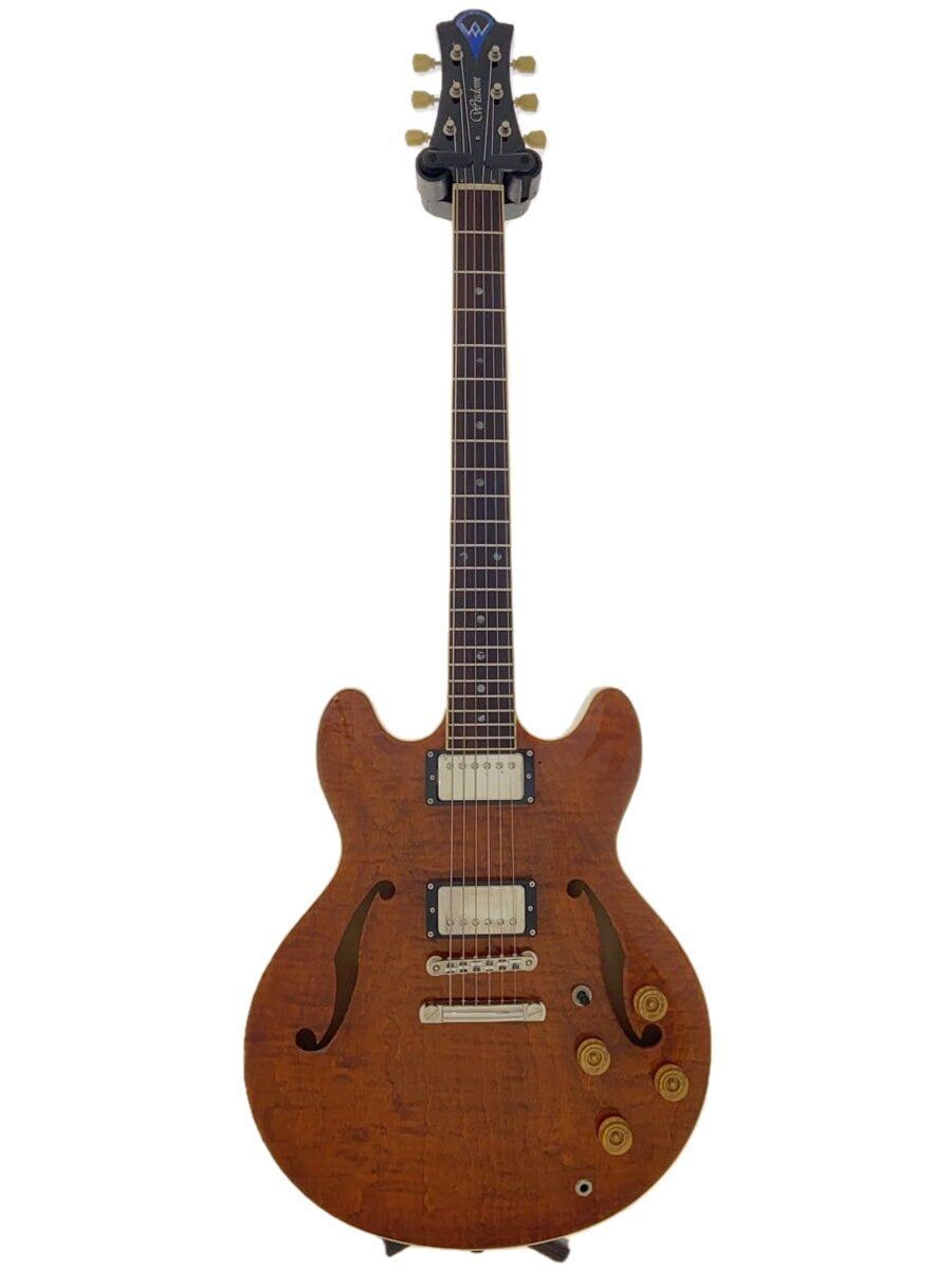 WISDOM Electric Guitar DC7 Amber Brown 2010s Pickguard Missing Gig Case Used
