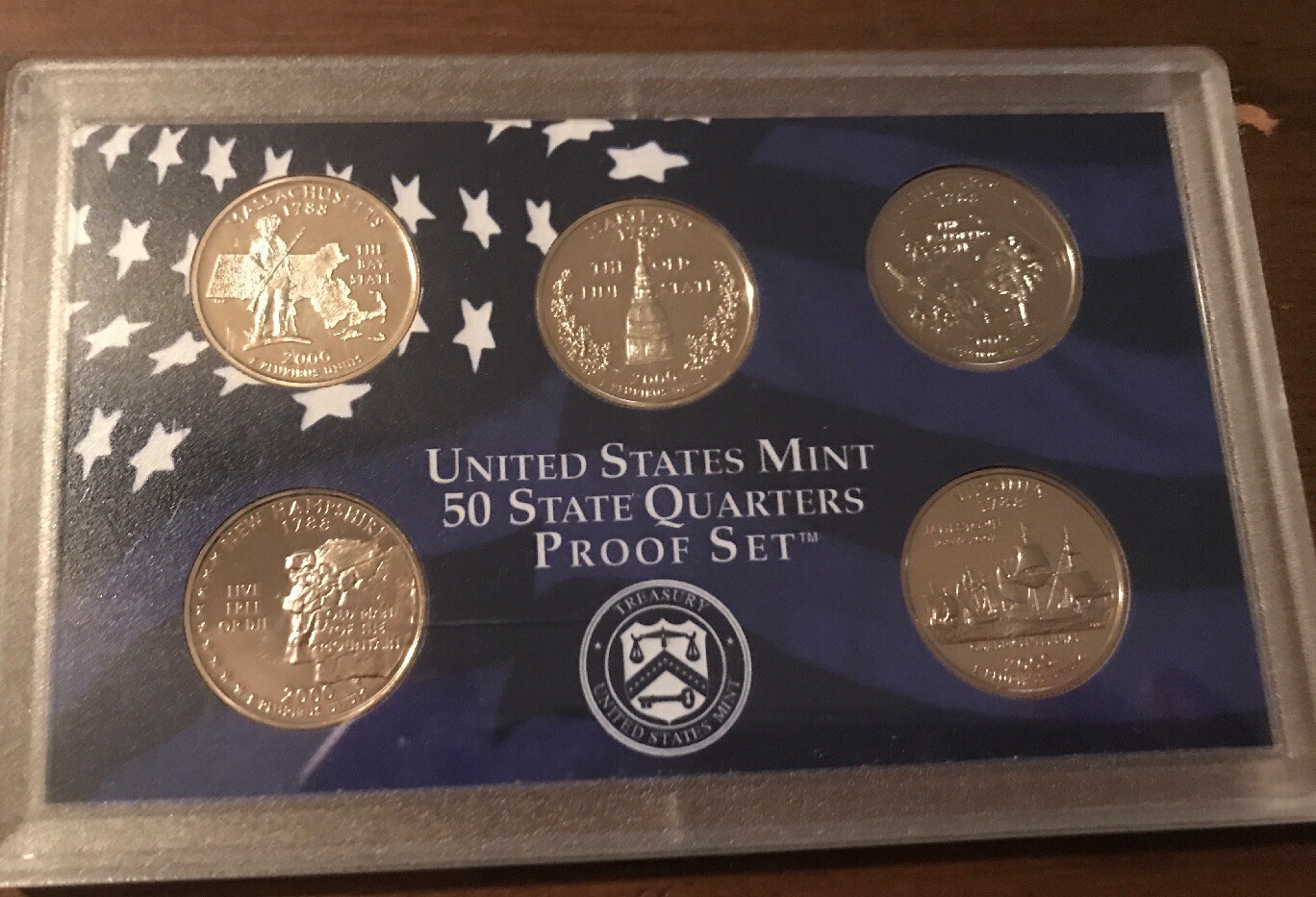 2000 S US Mint 50 State Quarters Proof Set. CLAD • #1029