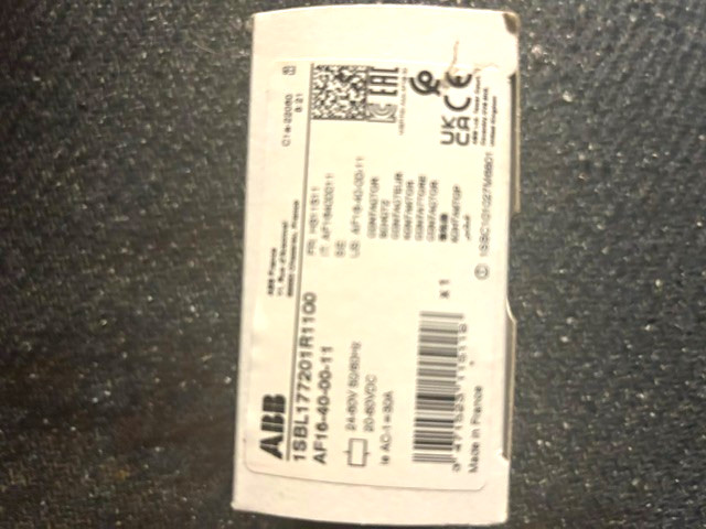 60127 Blodgett Contactor A16 24V 50/60Hz Genuine OEM BL60127