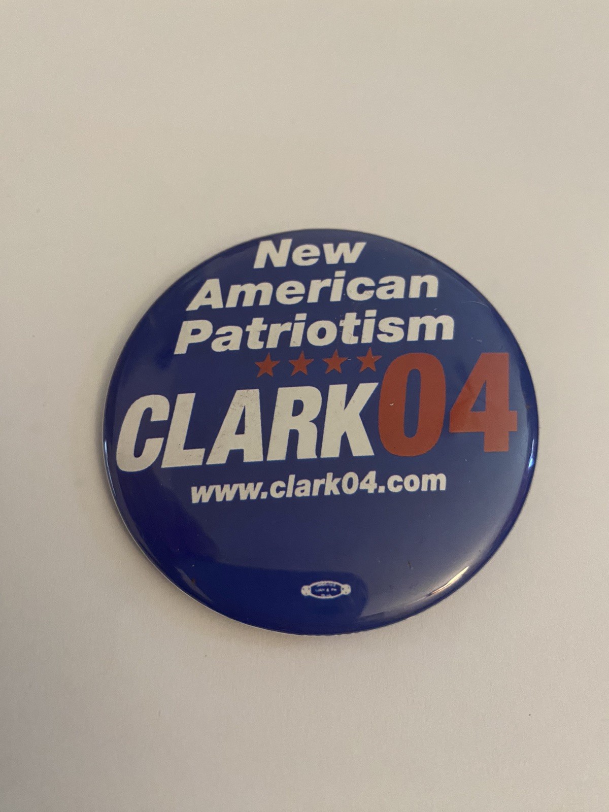 New American Patriotism Clark 04 Pin Back Button P136