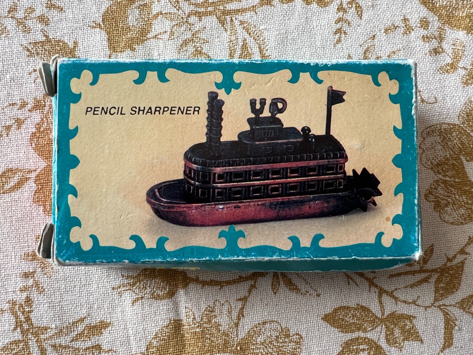 Delta  Queen Steamboat Co. Souvenir Bronze Steamboat Metal Pencil Sharpener