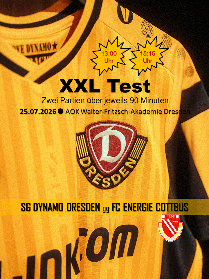 2026, DYNAMO DRESDEN v ENERGIE COTTBUS! Friendly match. Testspiel.