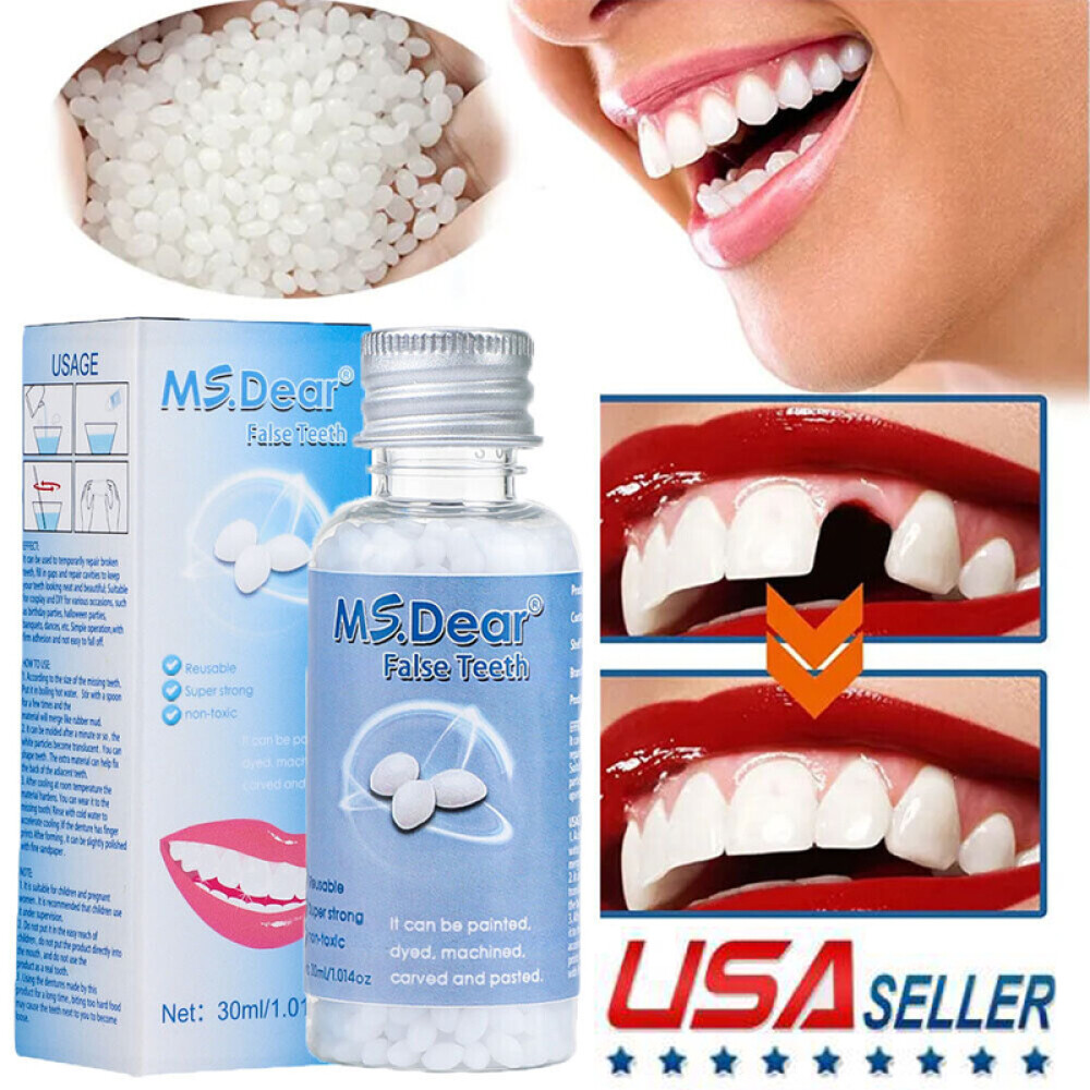 2× Tooth Repair Kit, Temporary Teeth Replacement Kit for Missing & Broken Teeth