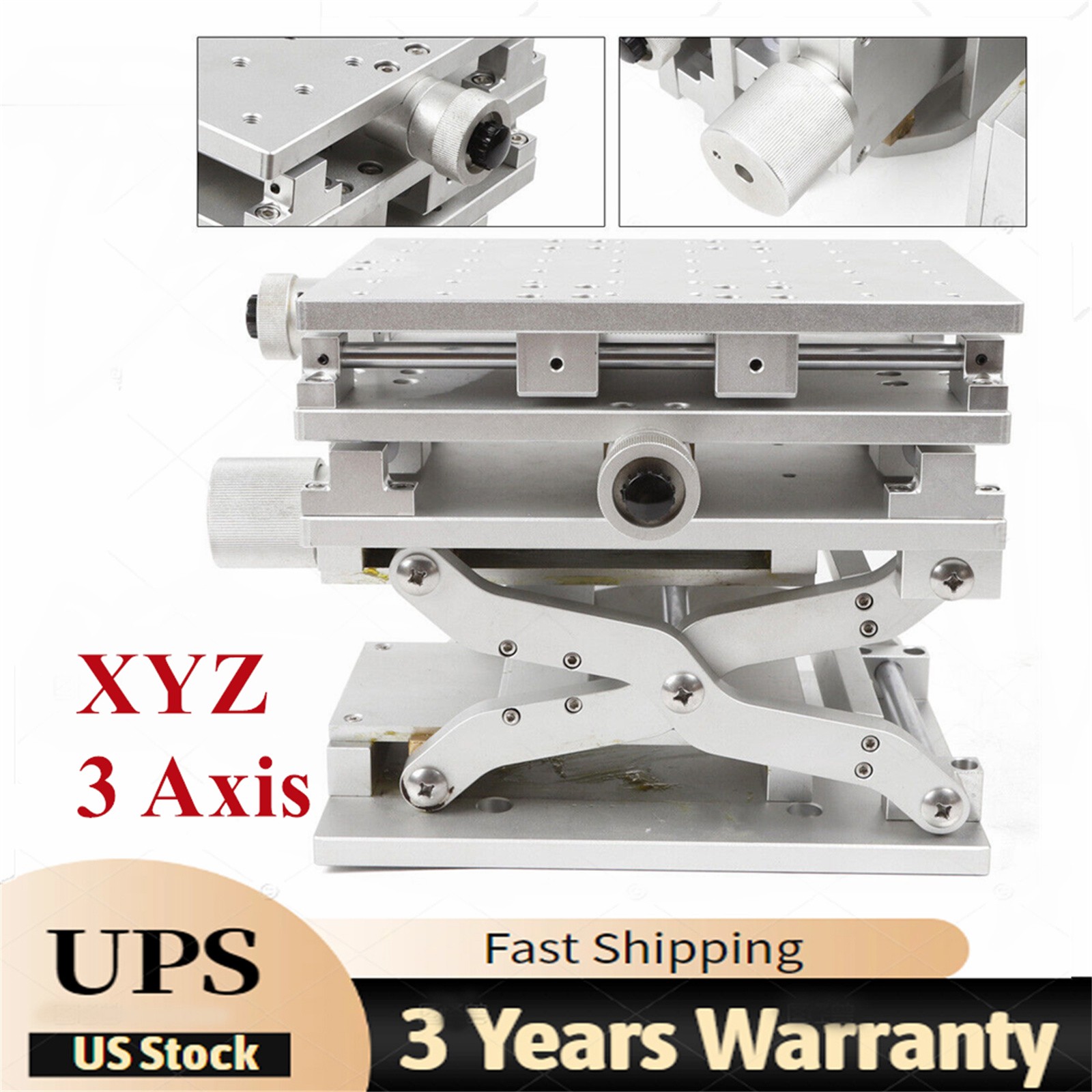 XYZ 3 Axis Positioning Moving Table Workbench Laser Marking Machine 210*150mm~