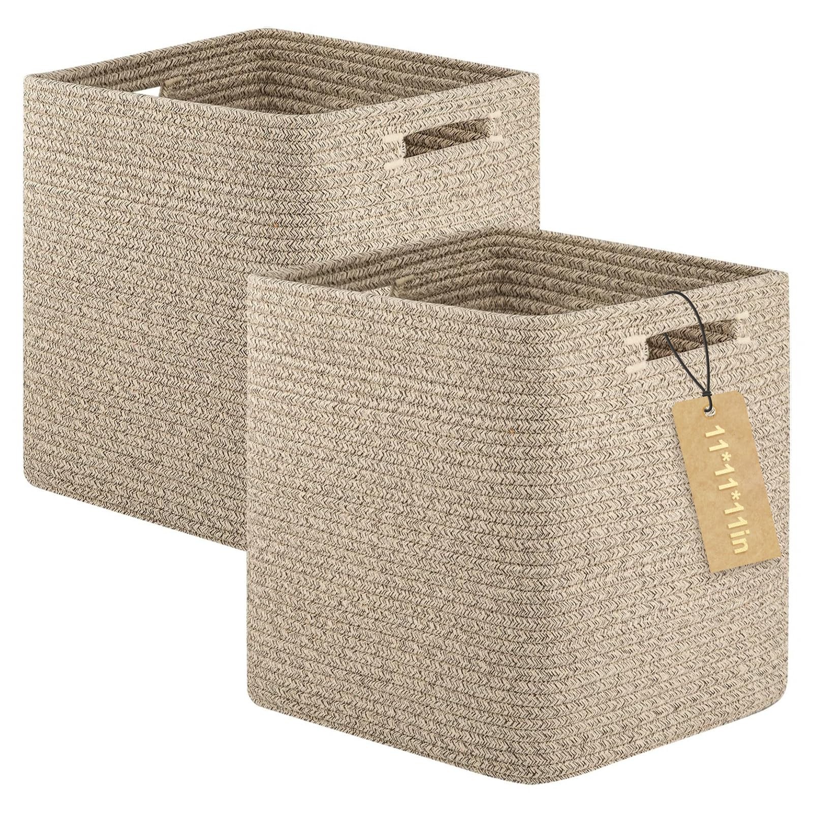 Storage Cubes, 11 Inch Cube Organizer, Collapsible Storage Bins, Baskets for ...