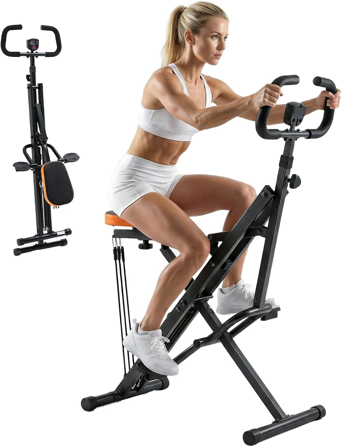 Foldable Squat Machine,Adjustable Resistance,Glute Workout Equipment for Home