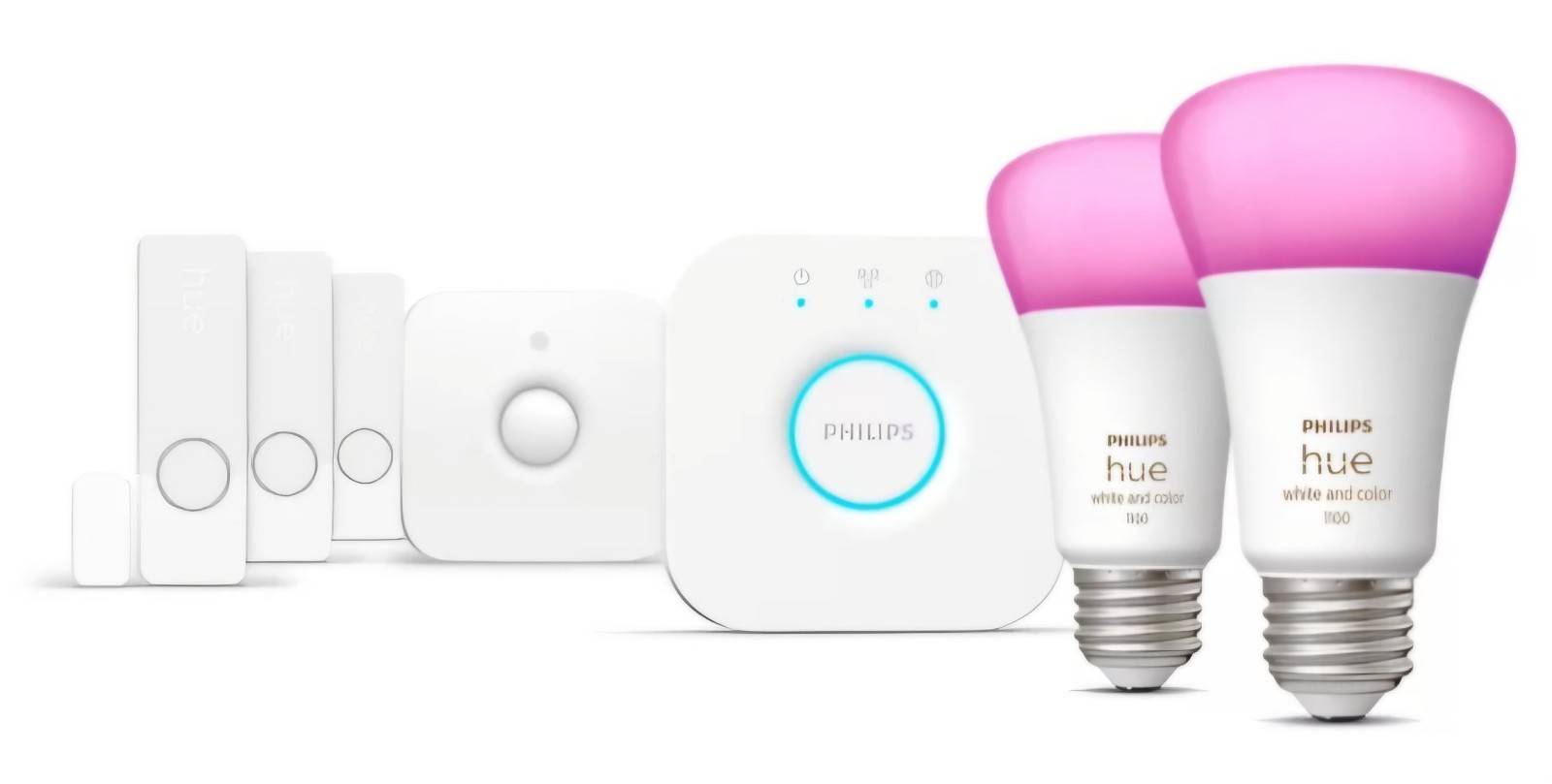 Philips - Hue Security Sensor Starter Kit -White