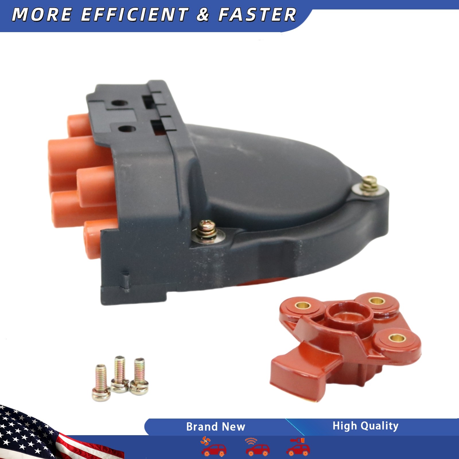 Fits BMW E23 E24 E28 E30 E31 E32 Distributor Cap&Rotor 12111725070 12111734110