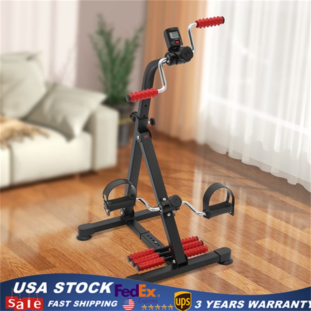 Black Pedal Exerciser Bike, Fitness Bike, Exerciser Bike w/LCD screen display