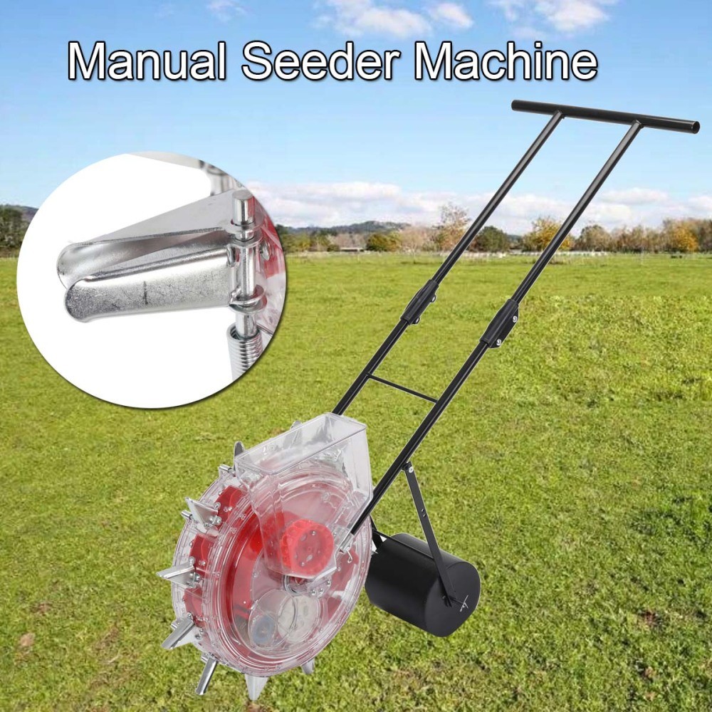 Hand Push Roller Precision Manual Seeder Machine Soy Corn Carousel Seeding Tool