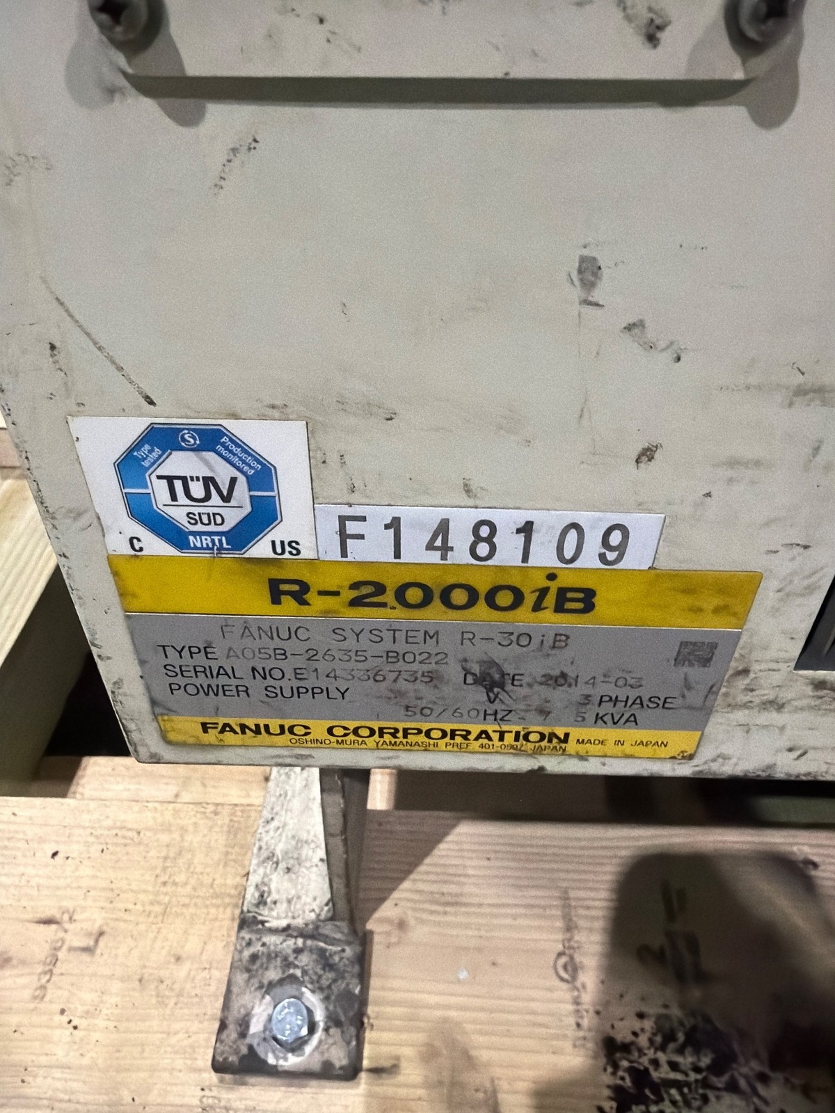 FANUC R-2000iB/210F Complete w/ R-30iB Controls USED
