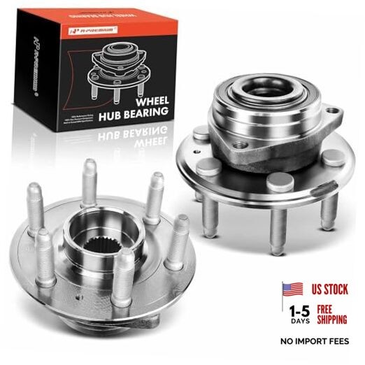 2 x Front or Rear Wheel Bearing and Hub Assembly with 6-Lug Compatible with
