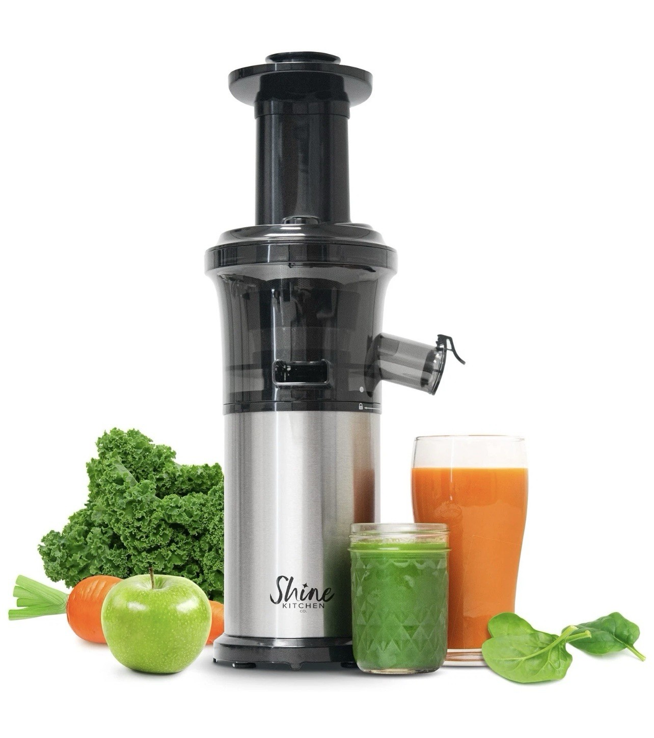 Kitchen Co SJV-107-A Cold Press Slow Masticating Juicer, Stainless Steel