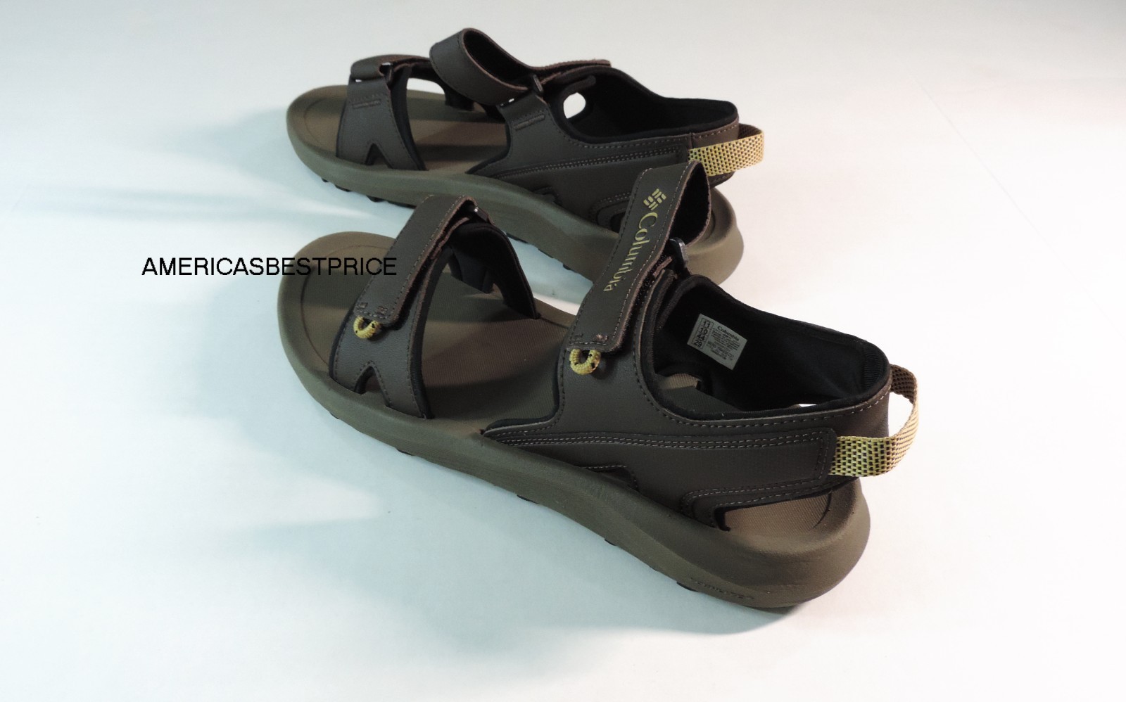 COLUMBIA NEW PORTAGE PASS 2 STRAP SANDAL MEN'S HIKING SANDAL SIZE 11.12 BROWN