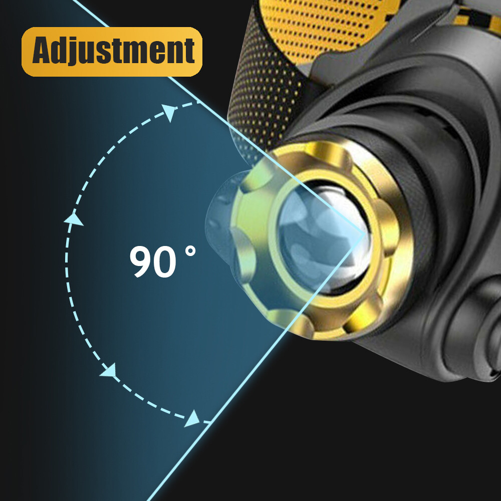 Brightness LED Headlight Headlamp Head Torch Flashlight Work Light Camping Lamp