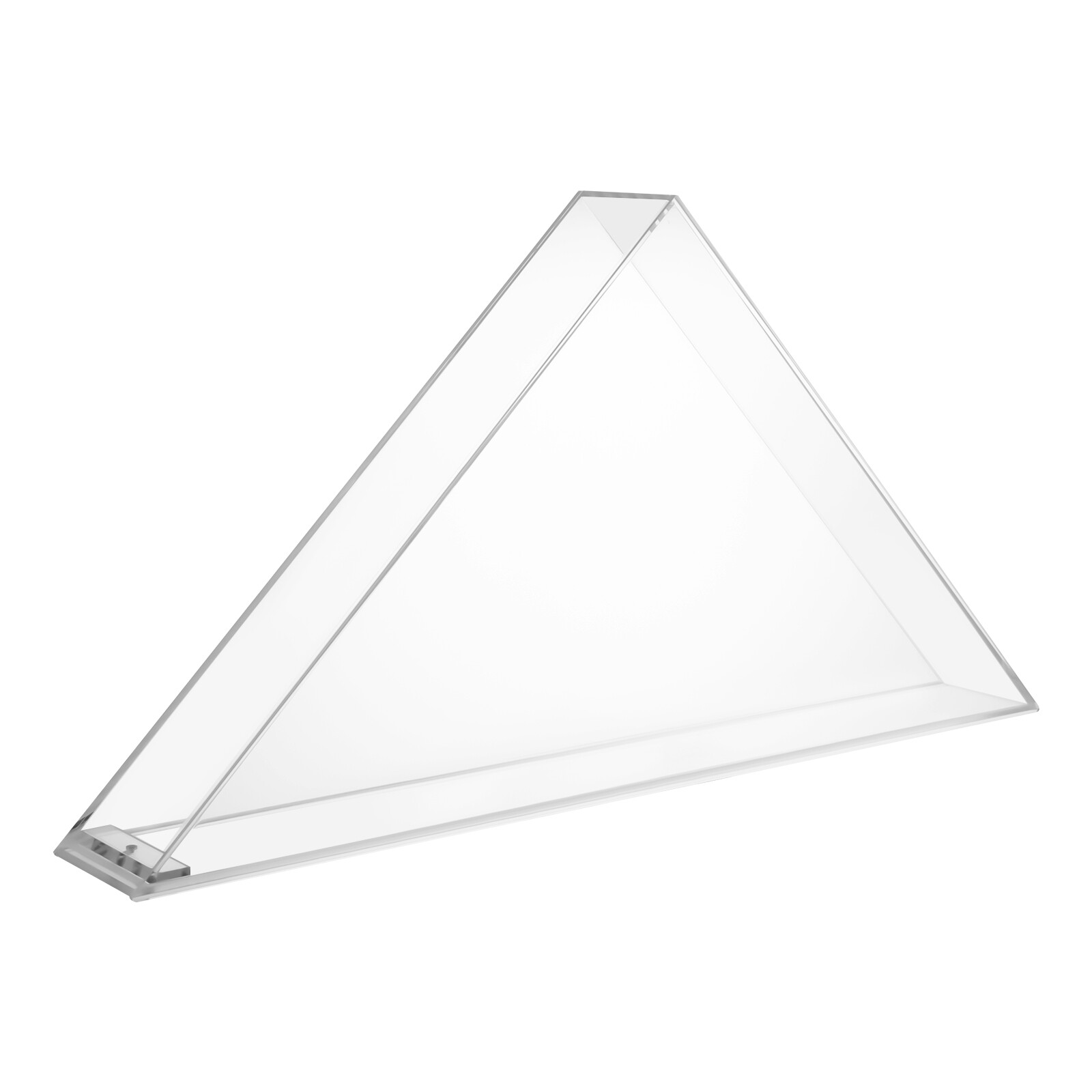 Flag Display Case Clear Acrylic Flag Box Triangle Holder for Table Wall Mounted