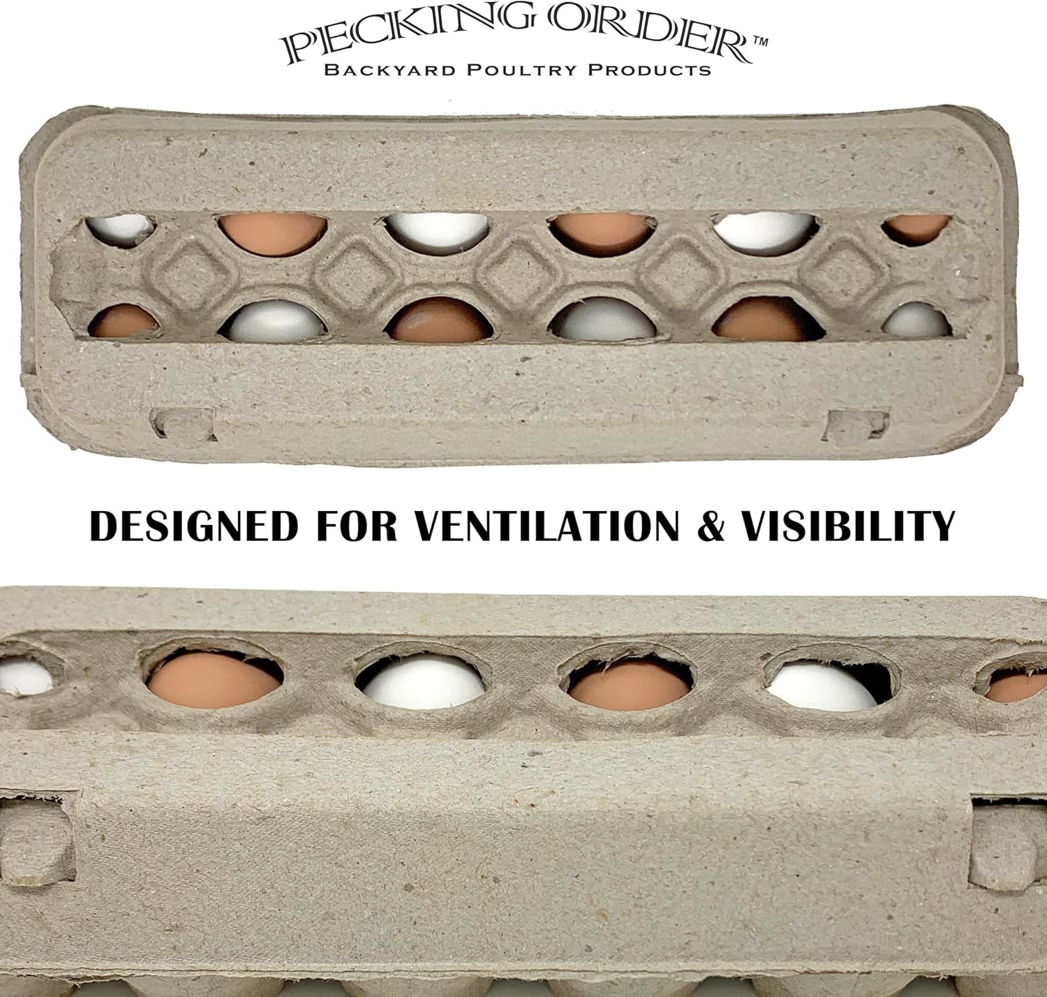 Paper Pulp Egg Cartons - 12 Pack