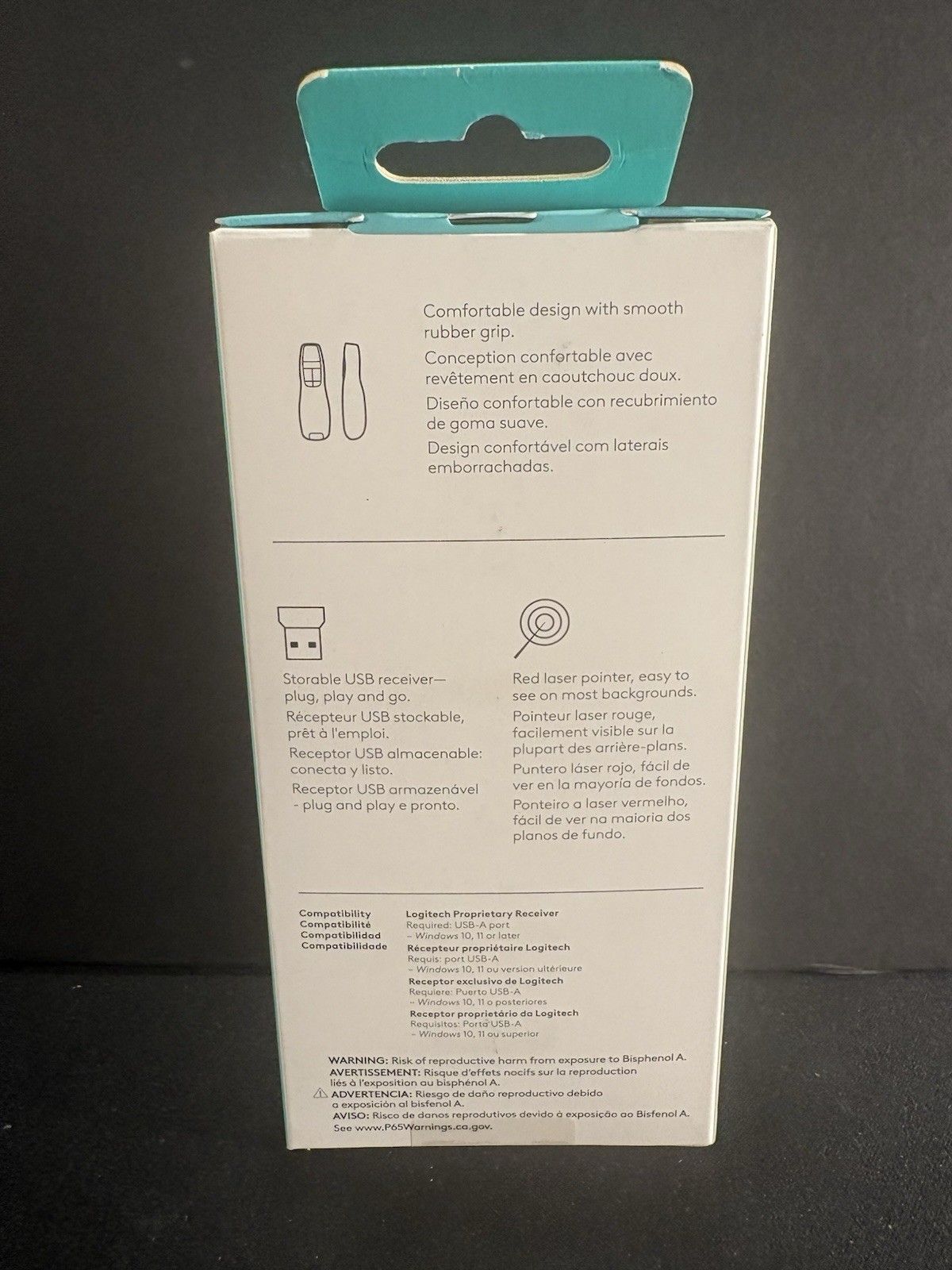 Logitech Laser Presentation Remote - Black Brand New Sealed