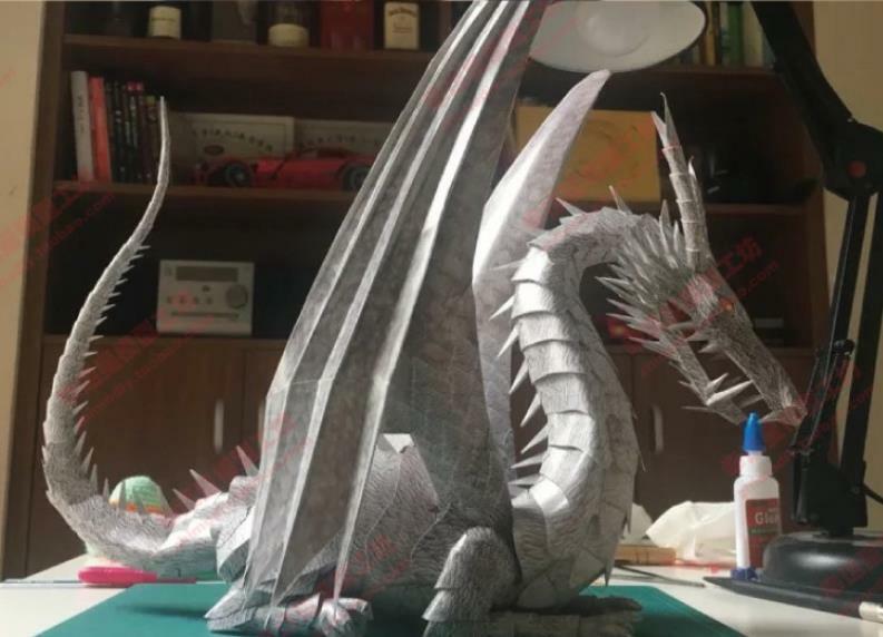 Dragon Paper Model DIY Models & Kits 30CM