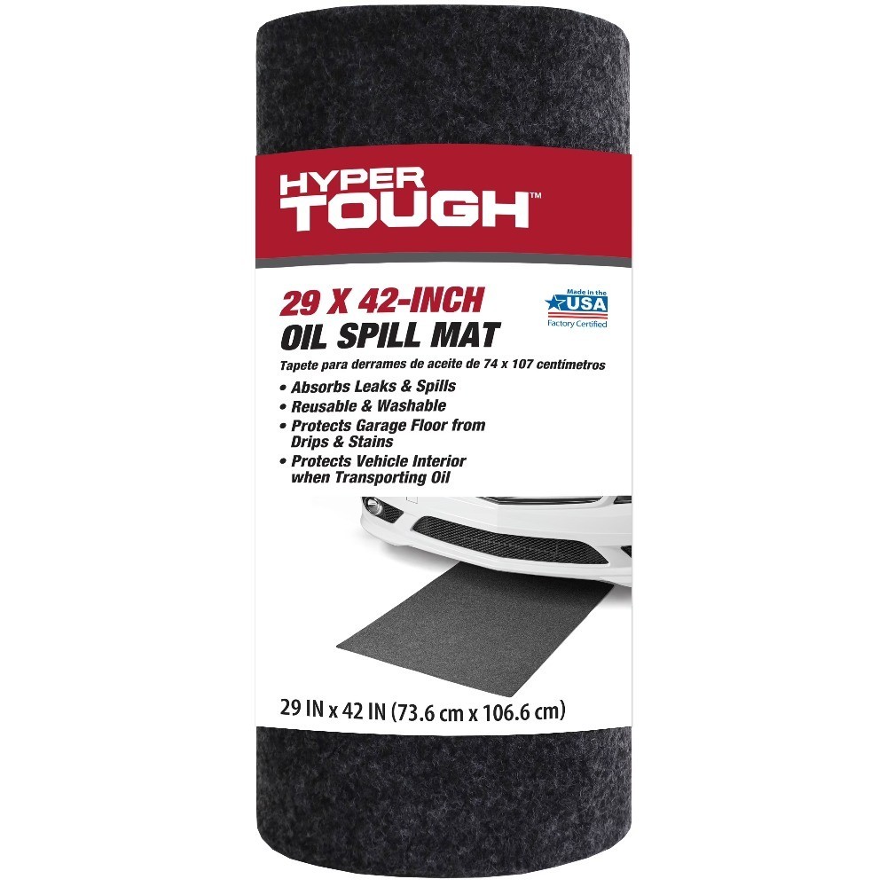 ; 29" x 42" Oil Spill Mat - Prevents Stains and Spills - Reusable Light Weight