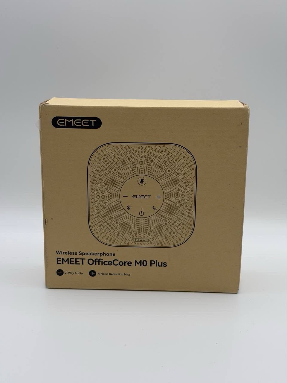 EMEET M0 PLUS Conference Speakerphone, 4 AI Mics 360° Voice Pickup, Noise Reduct