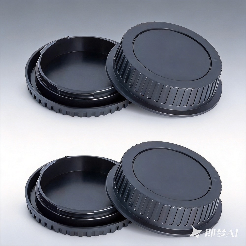 2PCS Front + Rear Lens Cap Set No Logo Compatible with Canon DSLR Cameras