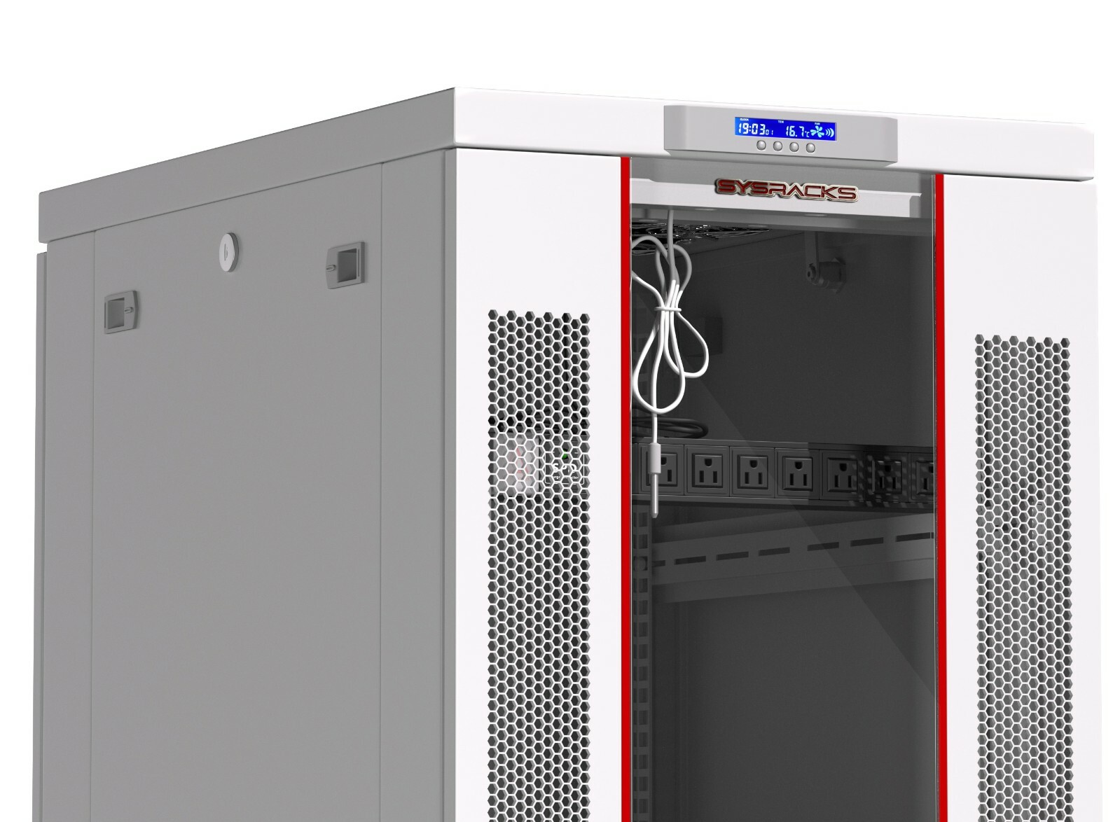 22U Server Rack IT Cabinet Data Network Rack Enclosure - 35-Inch Deep Rack Stand
