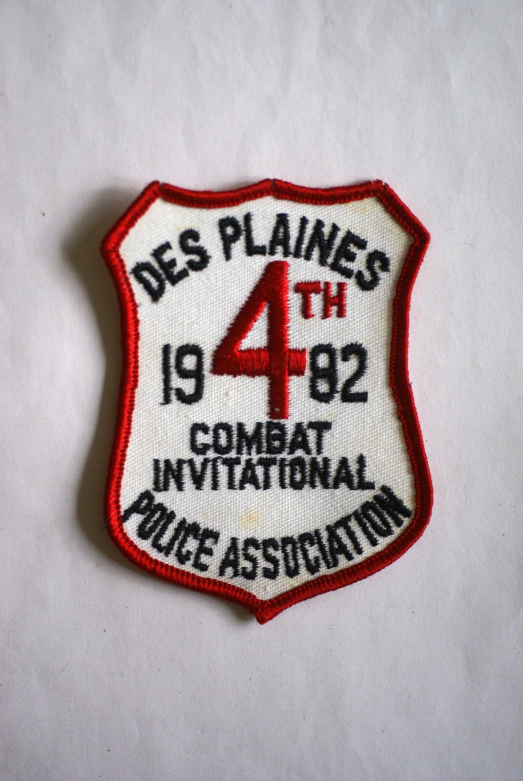 Des Plaines 4th Invitational Police Association 1982 Combat patch, Illinois