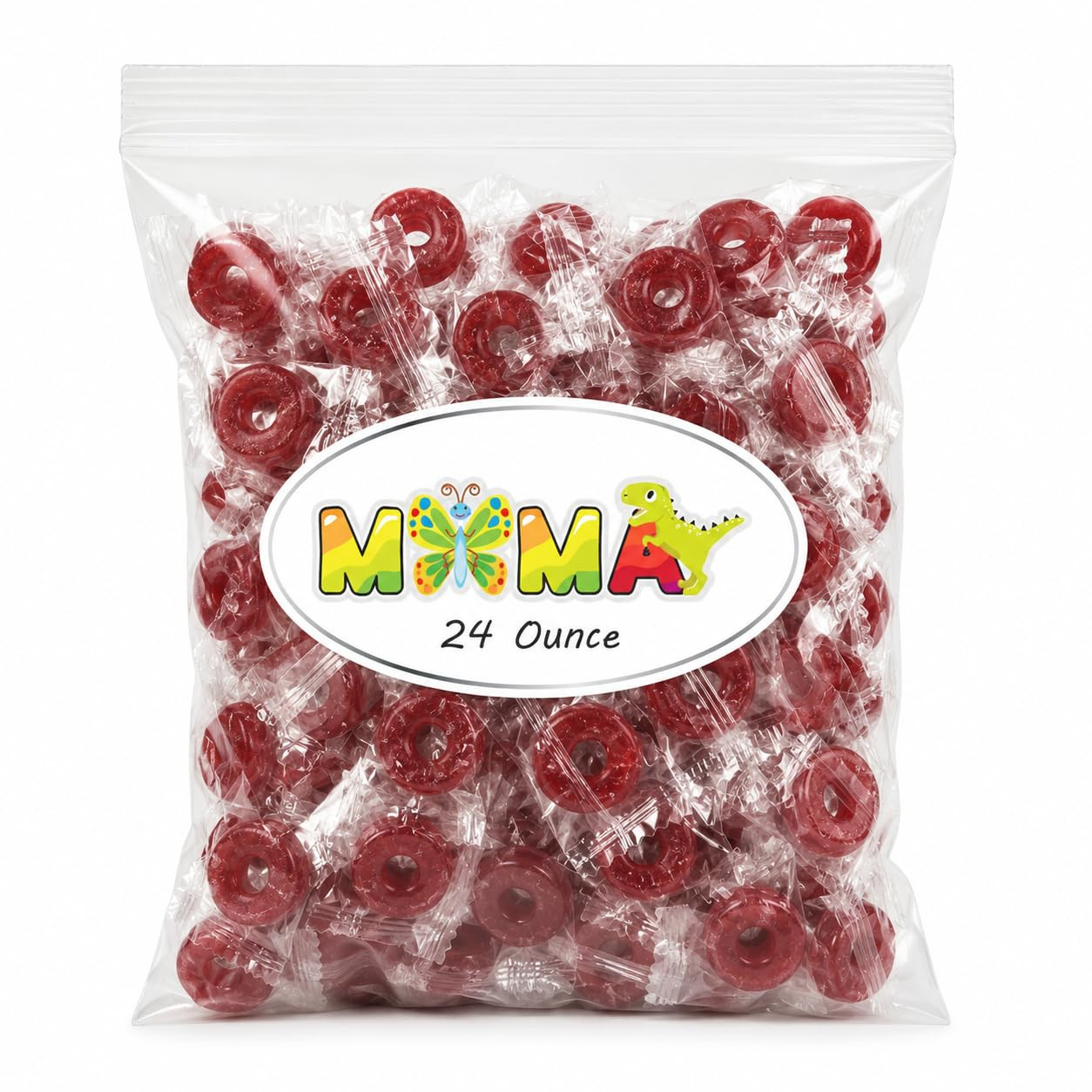 Bulk Cherry Individually Wrapped Hard Candy – 1.5Lbs -Made from Life Savers Cand