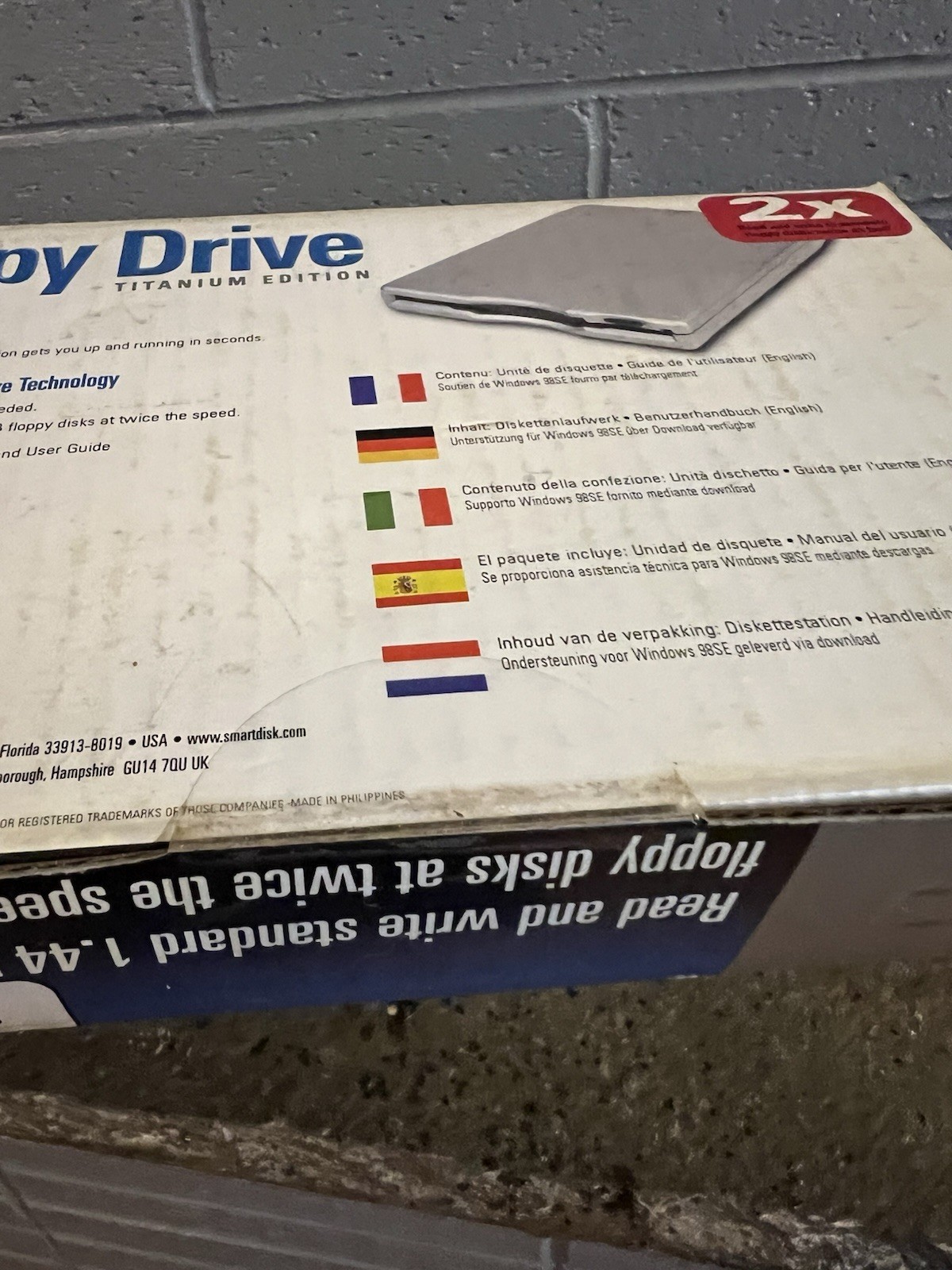 Smart Disk Fd-05PUB USB External 3.5" 1.44 MB Floppy Disk Drive -sealed New