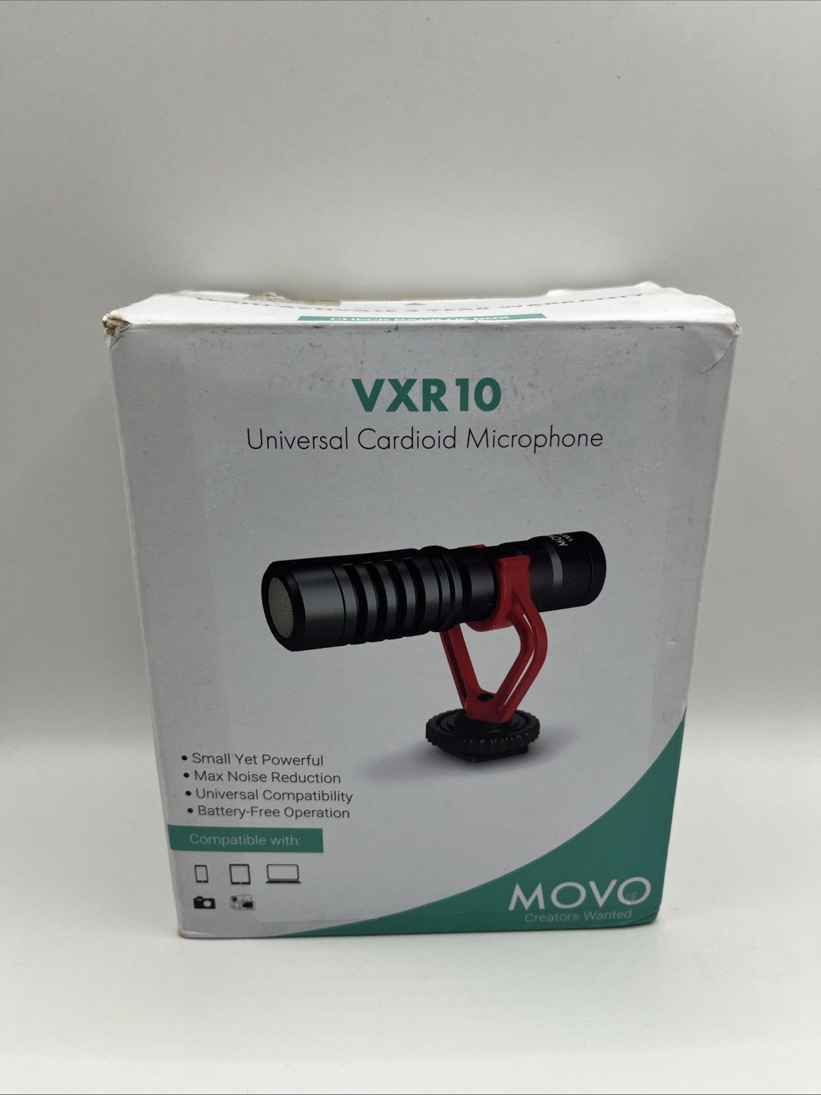 Movo VXR10 Universal Cardioid Condenser Video Microphone Shock Mount