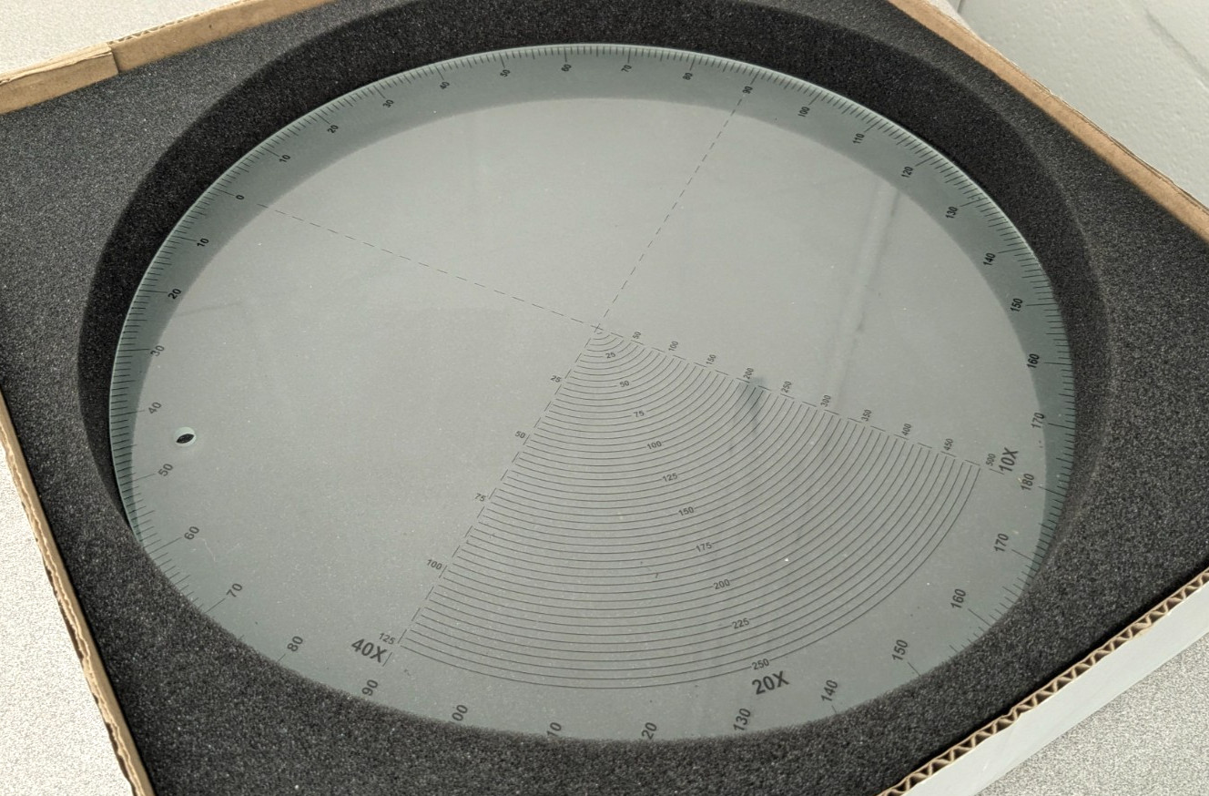 CMI 12" Comparator Screen 1 Degree Graduation CMI0098