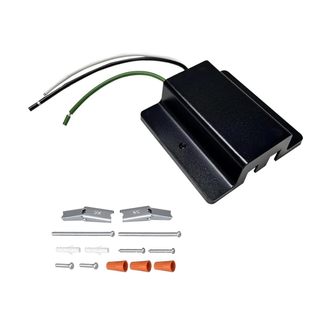 New Lighting H Track Floating Canopy Connector, Black