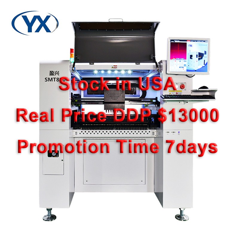 Stock in USA Real price DDP $13000 Promotion Time 7day SMT880 8Heads SMT Machine