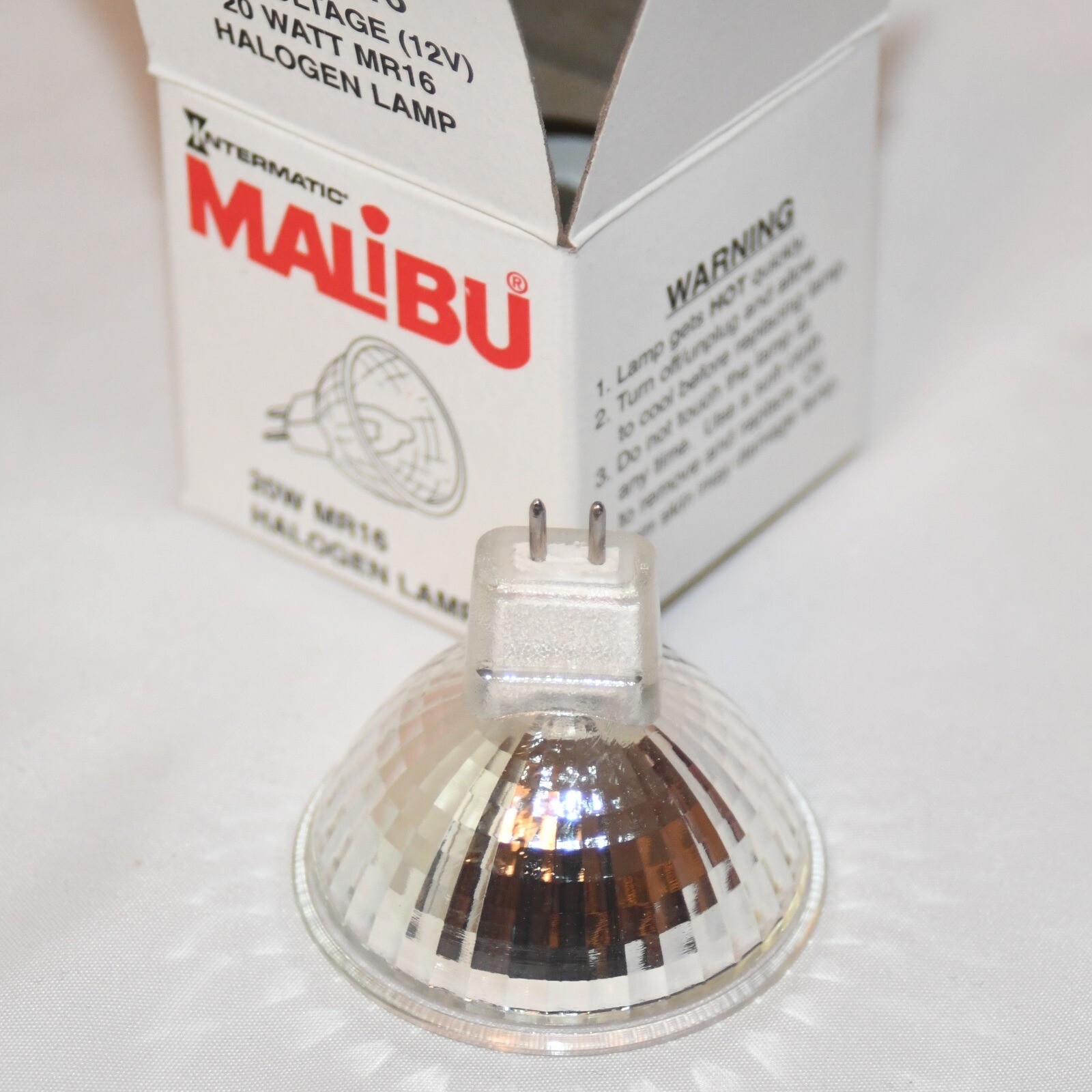 Malibu Landscape Bulb 12V 20W MR16 Halogen Lamp ML20W16