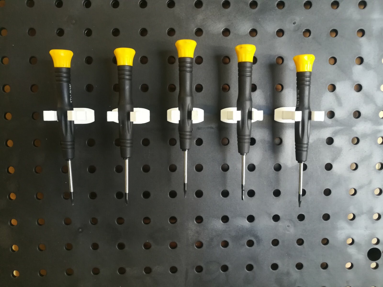White Spring Style Multi-Purpose Tool Holder for Pegboard NO Pegboard Included