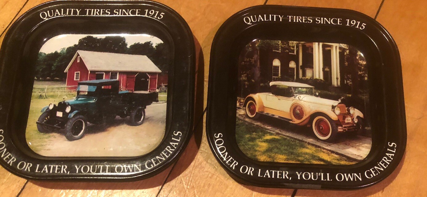 Sooner of Later, You'll Own Generals - 1929 Packard & 1928 Chevy Trinket Trays