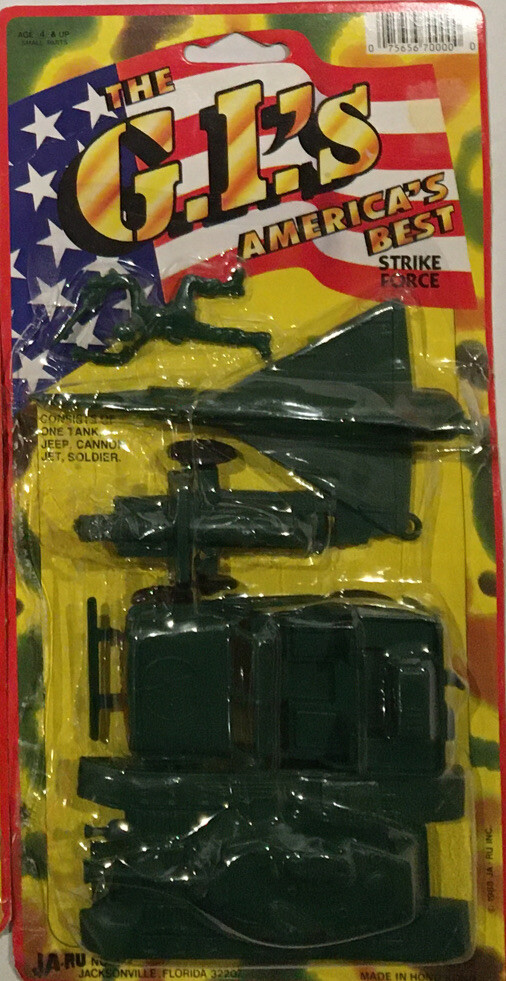 1988 RARE JA-RU Lot Friction Jet, Strike Force & Tank Attack GI’s America’s Best