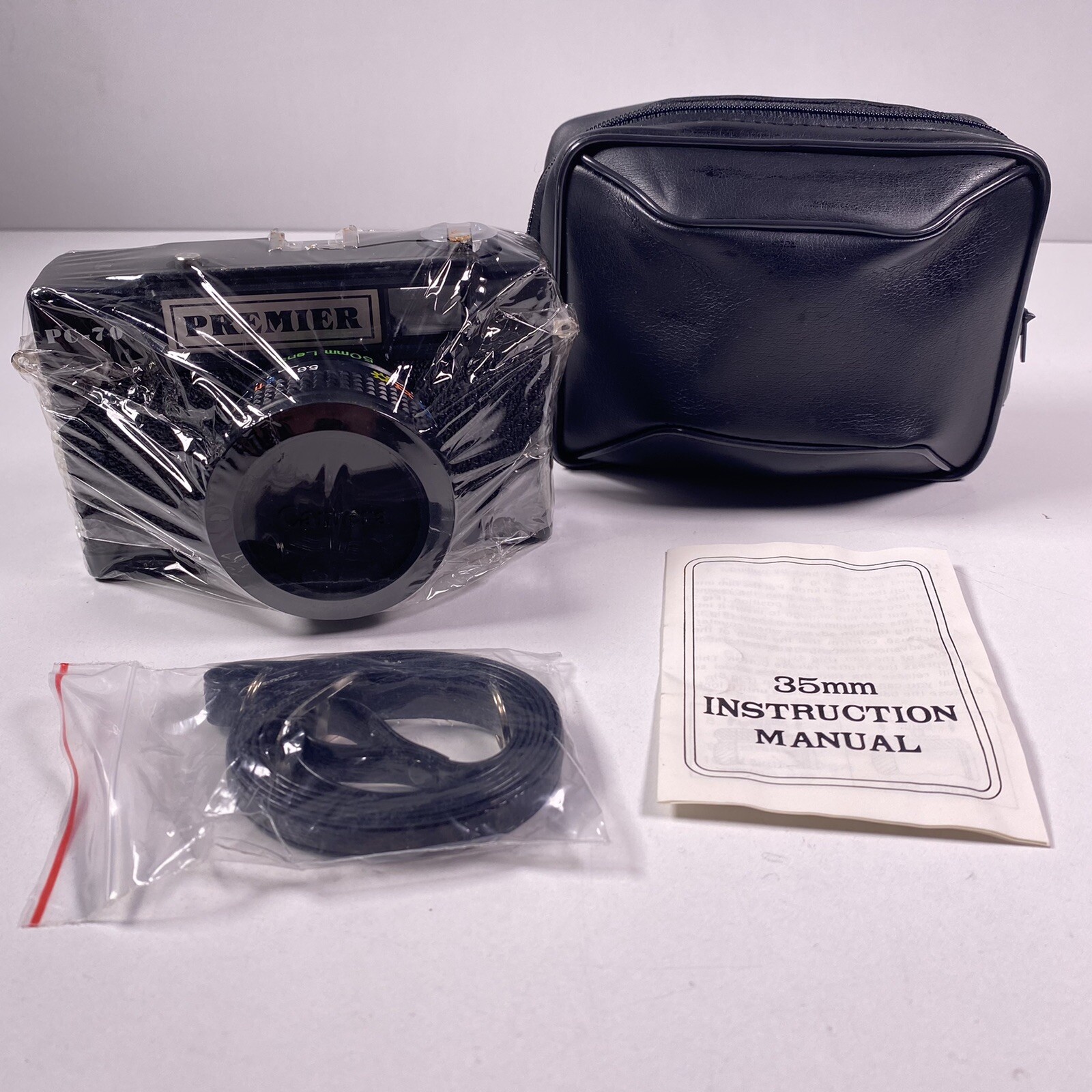 Premier PC-70 35mm Camera W/ Manual & Case New In Package Vtg