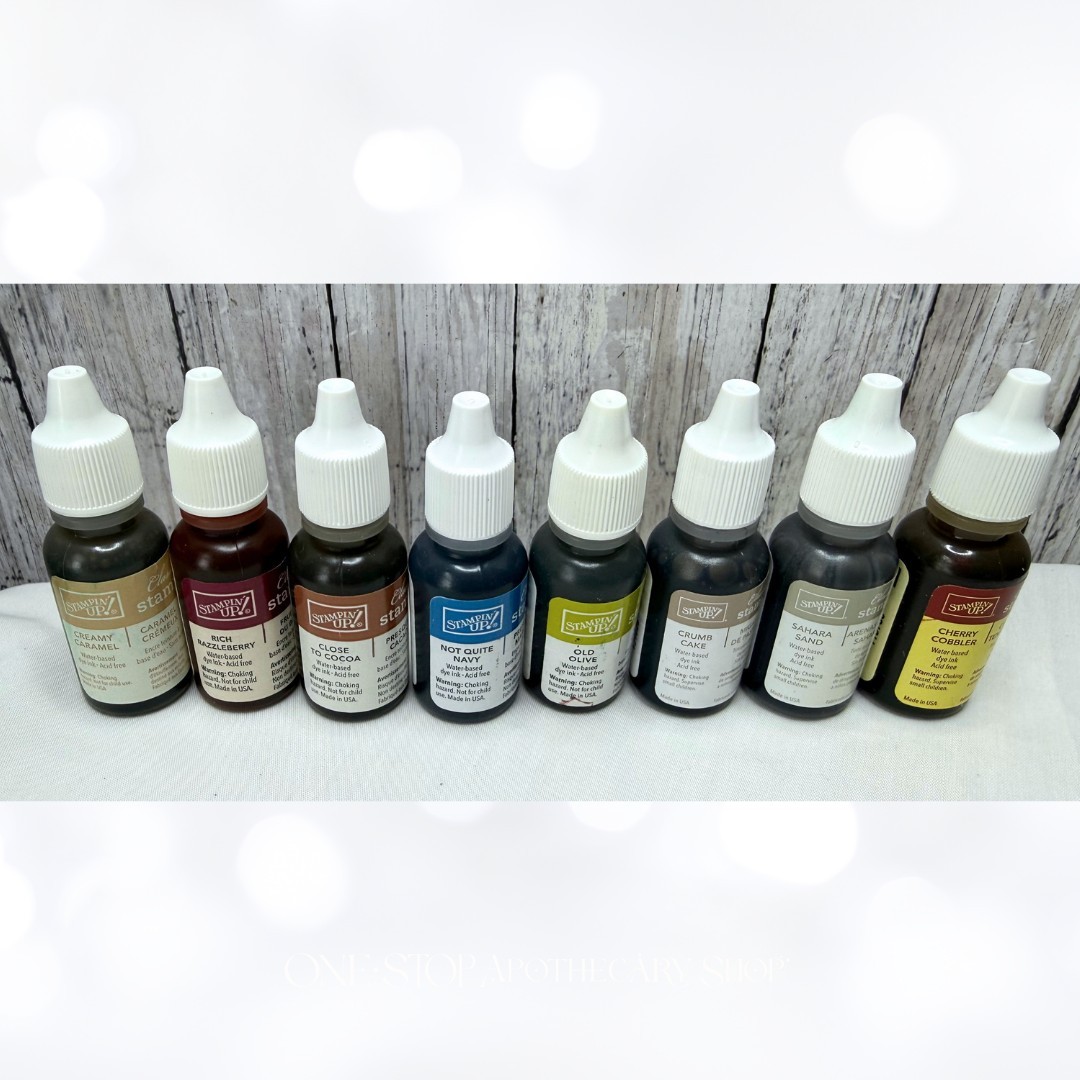 Stampin Up INK REFILLS Regals Neutrals Stamp Pad Reinkers Lot of 8