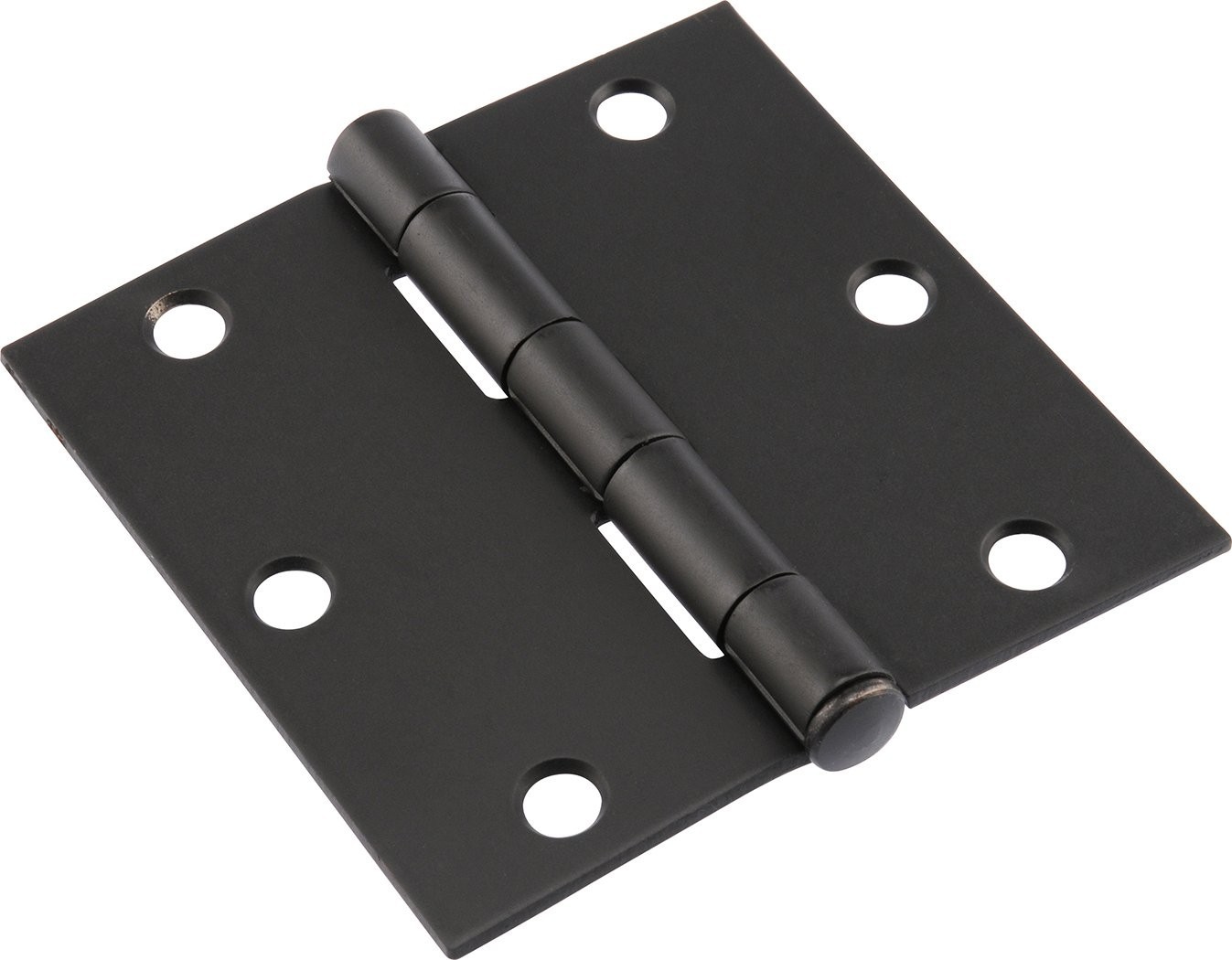 Hardware Essentials Square Corner Door Hinge Oil Rubbed Bronze (3-1/2")