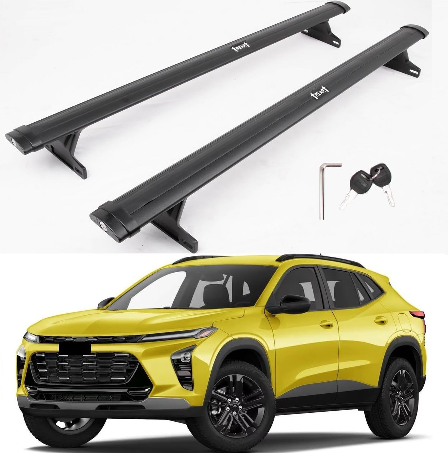 Upgraded Lockable Cargo Racks for 2023 2024 2025 Chevrolet Chevy Trax Roof Ra...