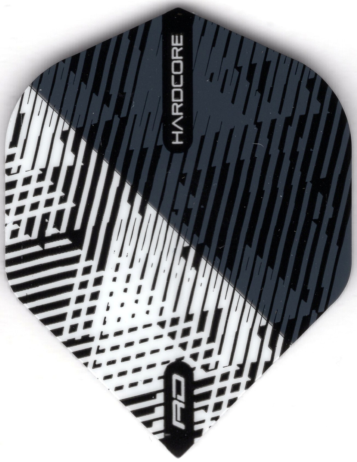 HARDCORE BLACK AND WHITE Dart Flights: 3 per set