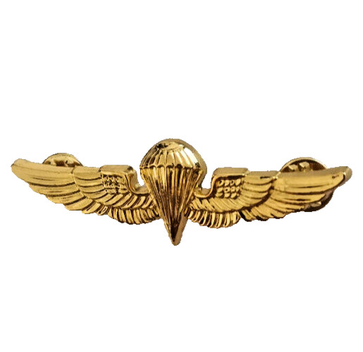 US U.S. Navy Parachute Parachutist Landings Wings Badge Pin Gold