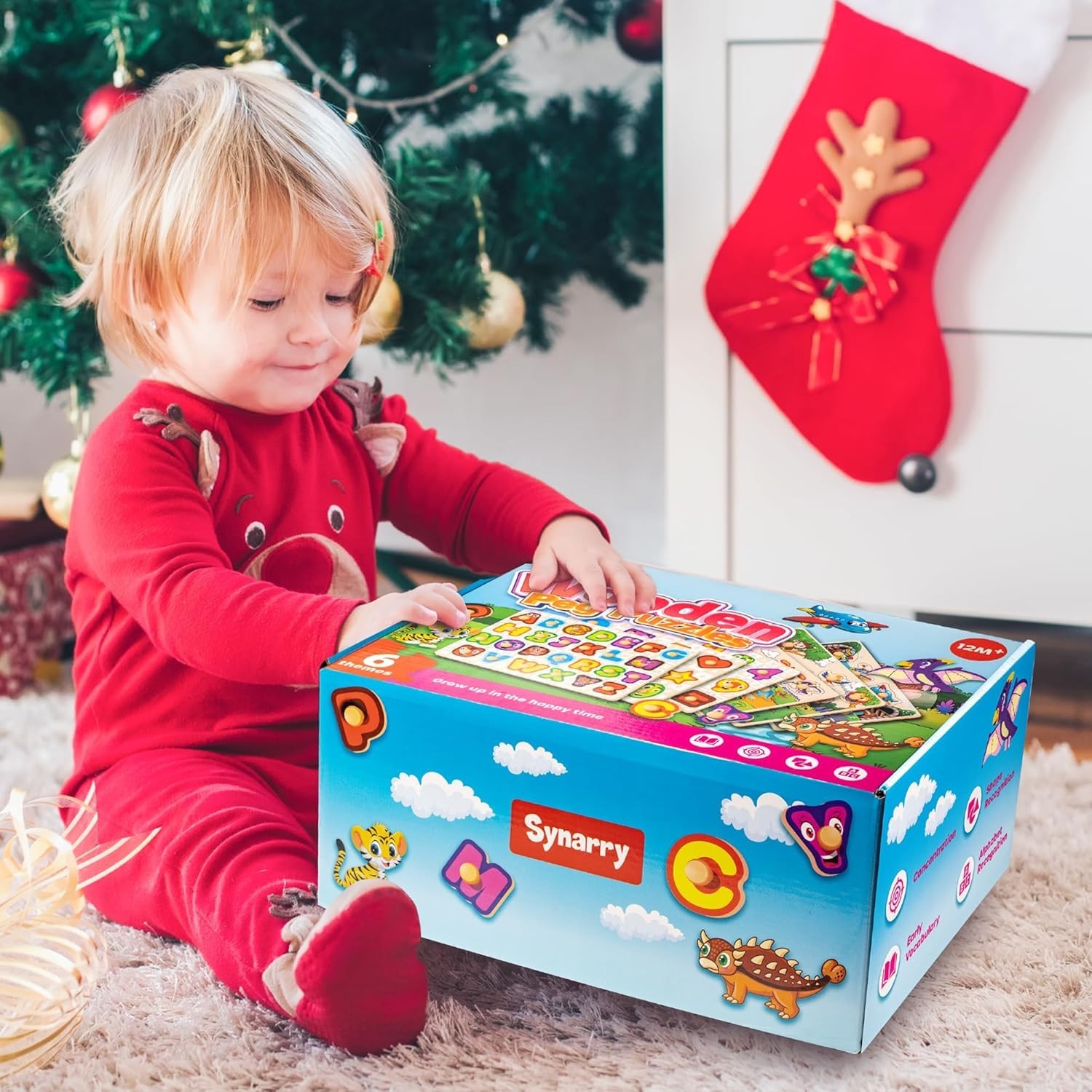 Educational Wooden Puzzles for 1-3 Olds