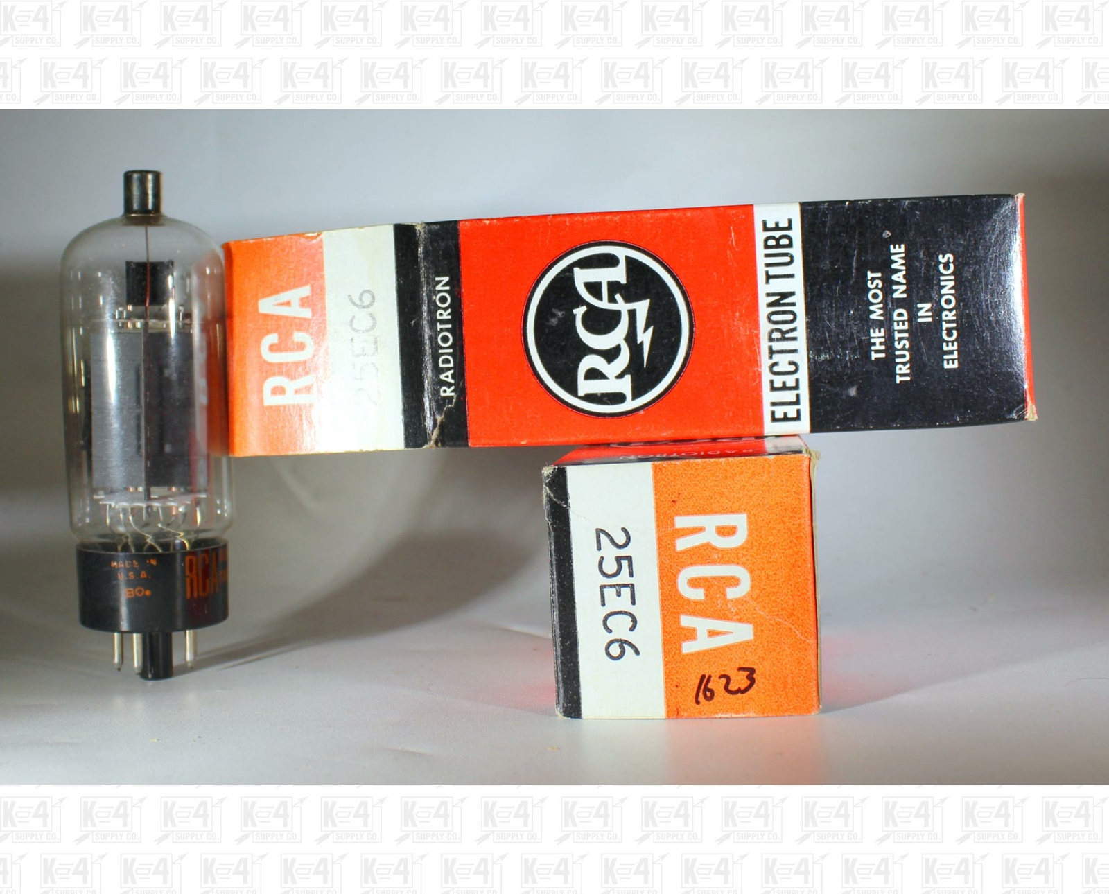 RCA 25EC6 Vacuum Tubes Made In USA NOS Lot Of 2 +Box