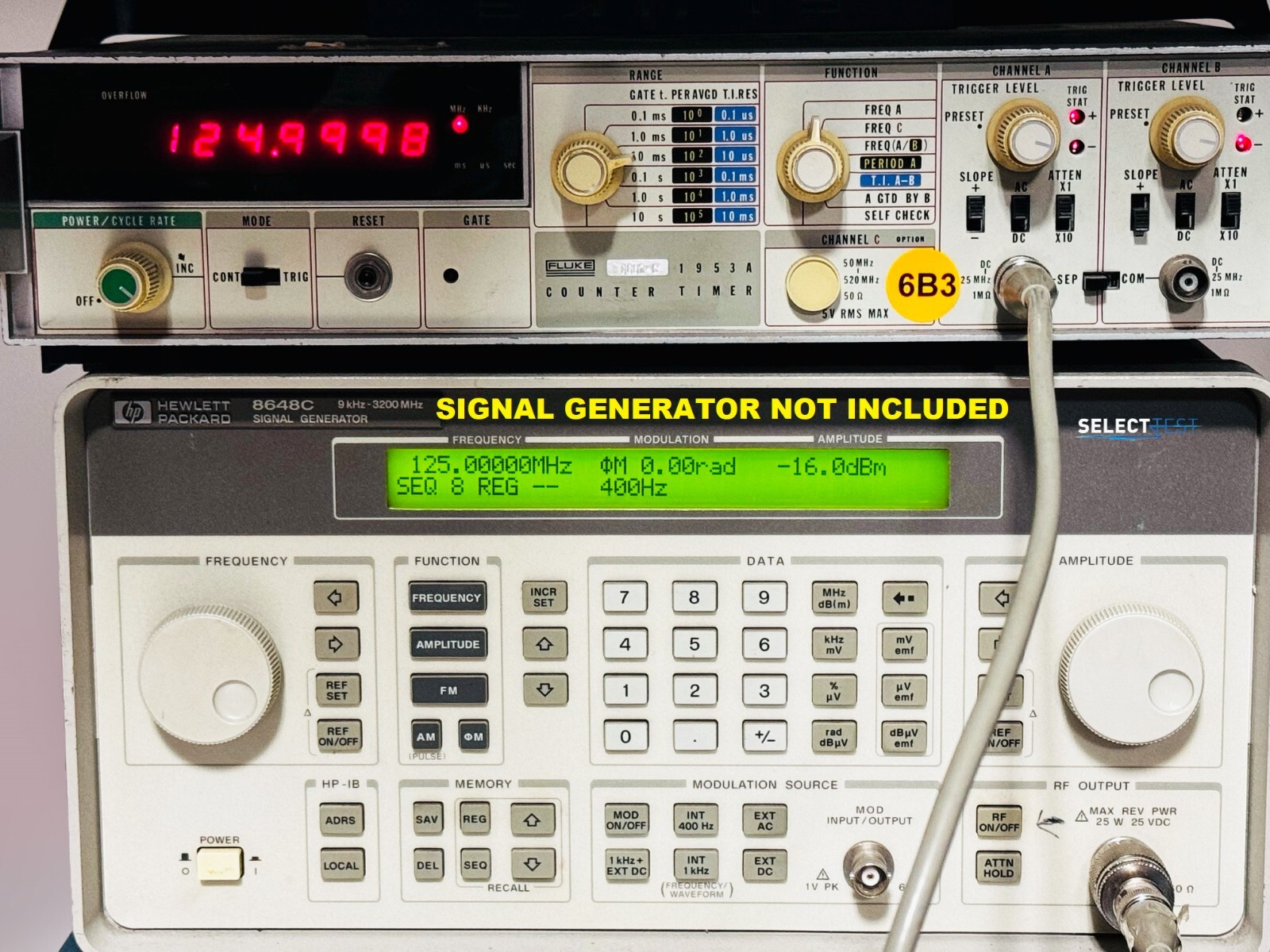 FLUKE 1953A UNIVERSAL FREQUENCY COUNTER / TIMER ****LOOK**** (REF.: 697N)