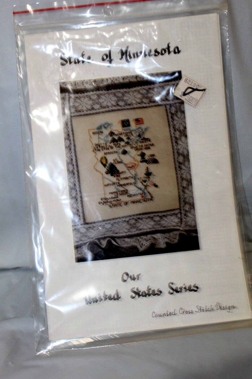 State of Minnesota  cross stitch pattern